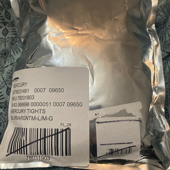 FP Free People High Heel Jungle Futuristic Mercury Tights Liquid Medium Large ML - Picture 6 of 8